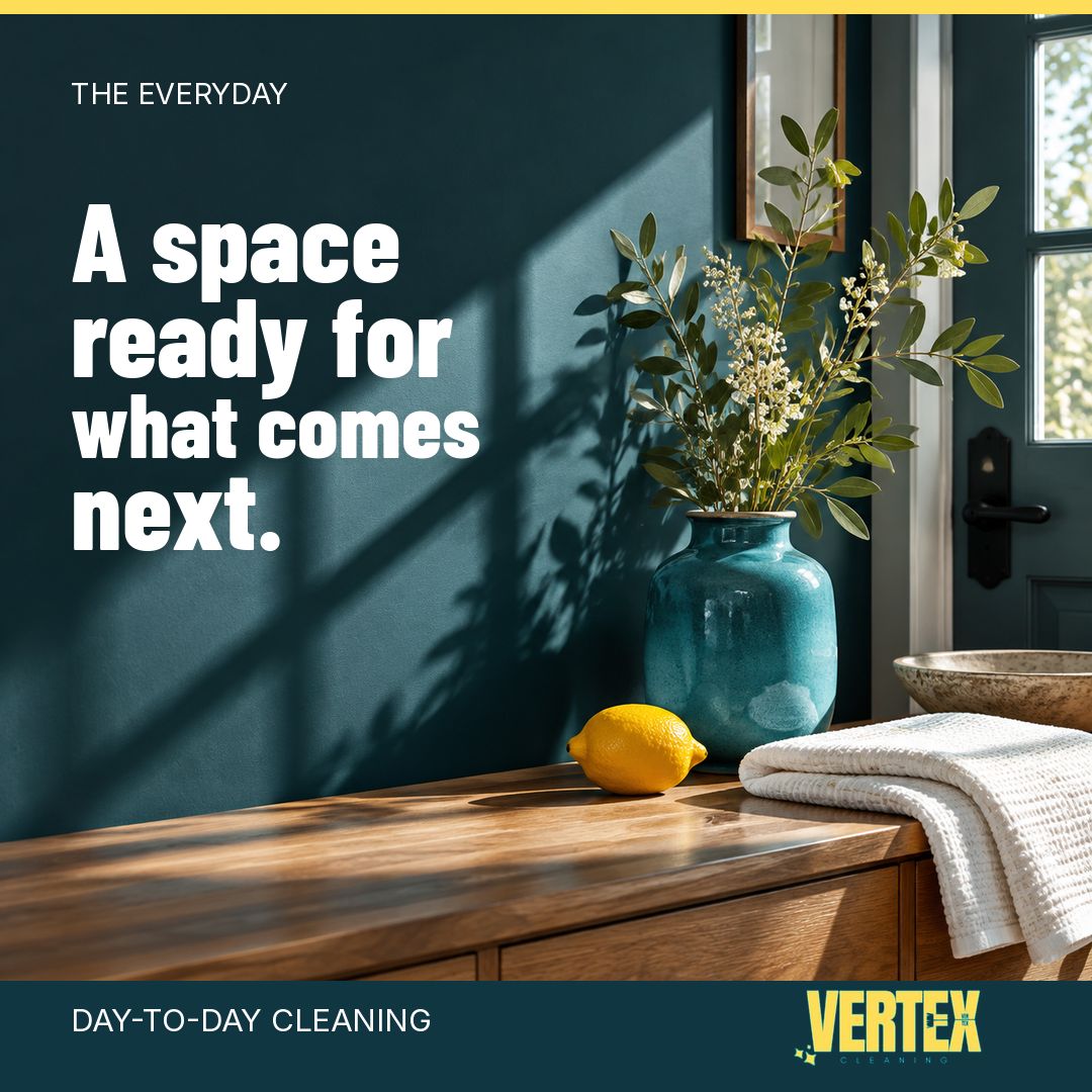 Day-to-day cleaning: a space ready for what comes next